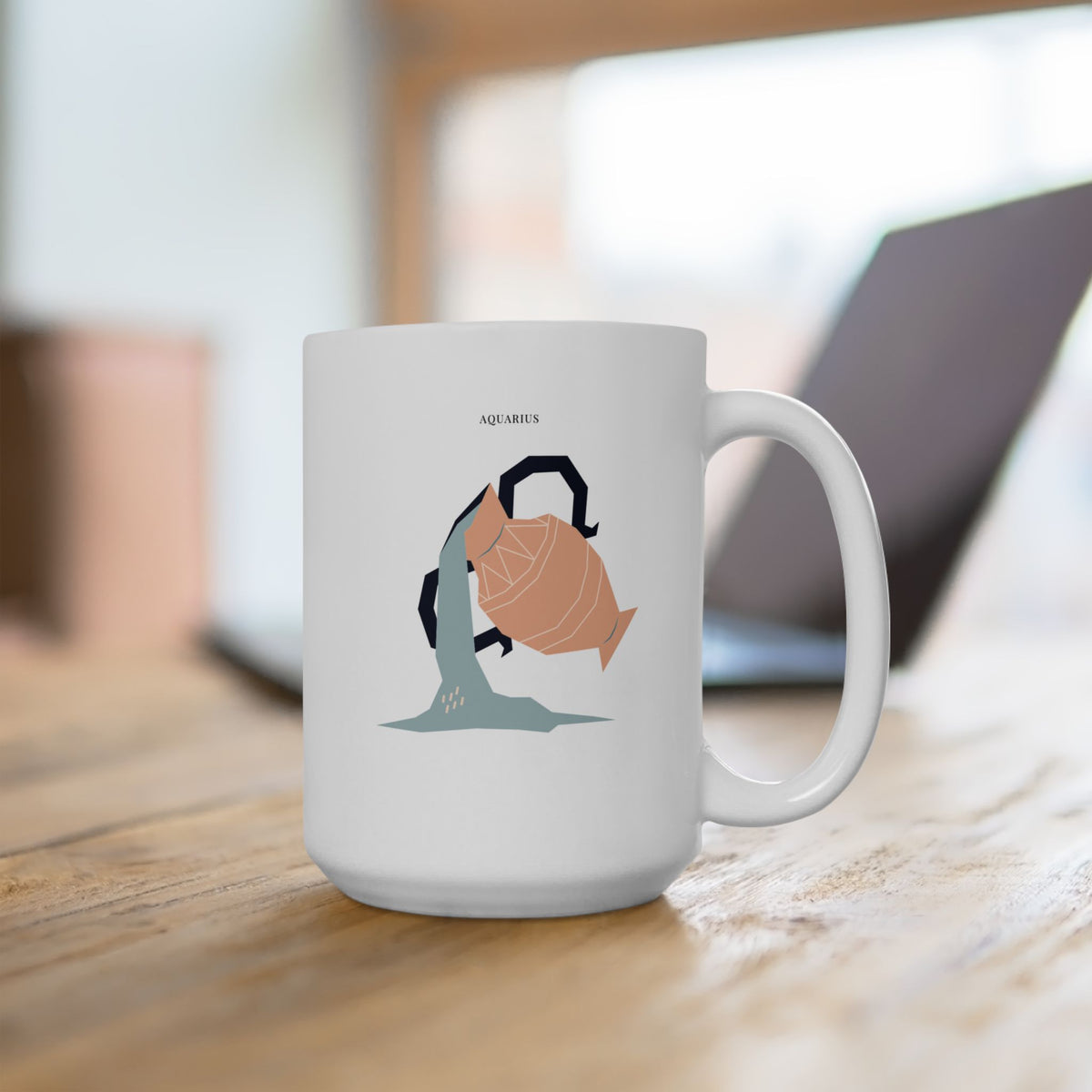 Aquarius Zodiac Mug – 15oz Ceramic Mug | The Zodiac Edit Collection