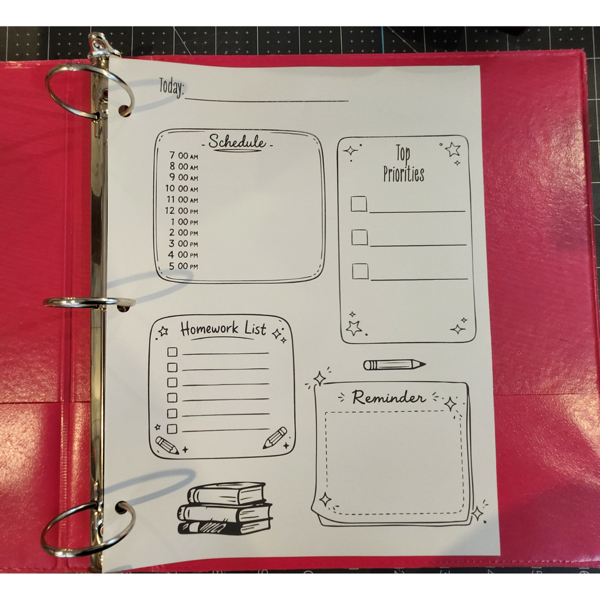 Printable Daily Student Planner