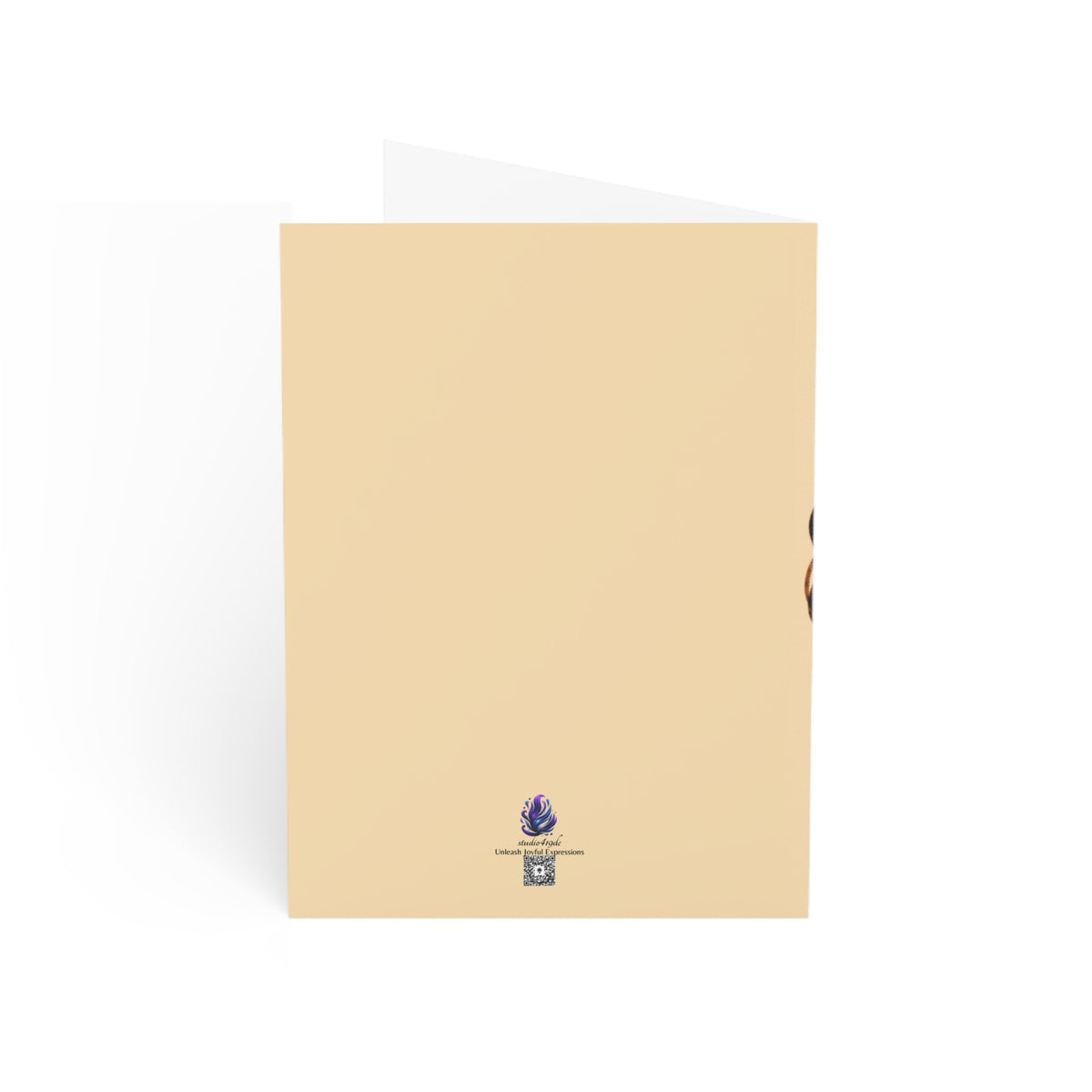 Amara Sage Note Card Set – Curly Contemplations Collection (4-Pack with Envelopes)