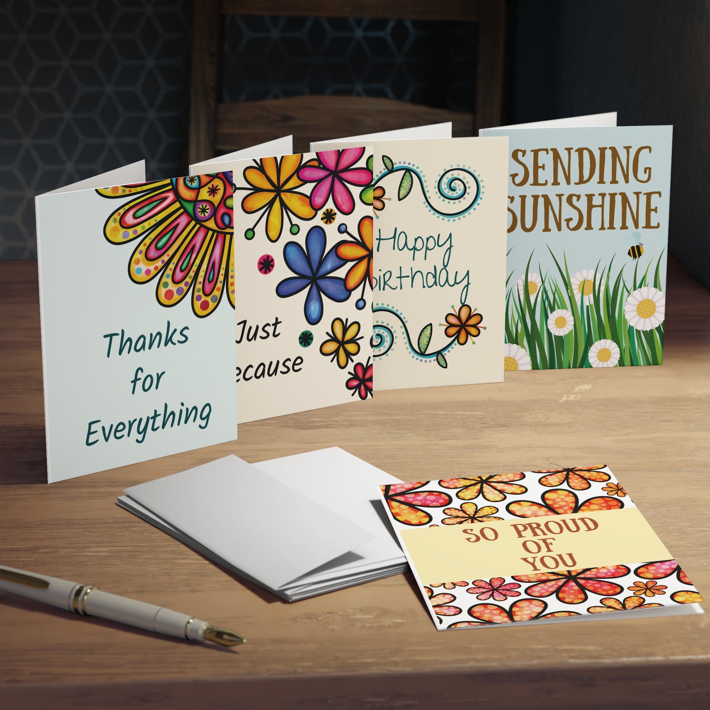 Joyful Blooms Greeting Card Collection | Blank Inside Floral Greeting Cards