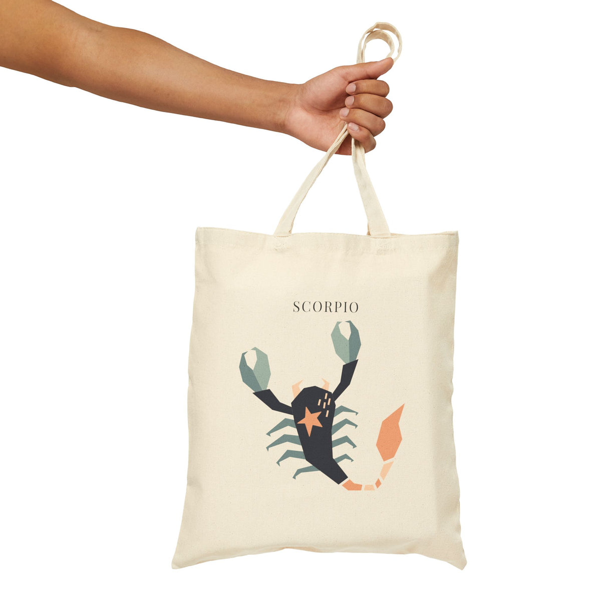 Scorpio Zodiac Tote Bag (Everyday Canvas Tote for Work, Errands, and On-the-Go Use)