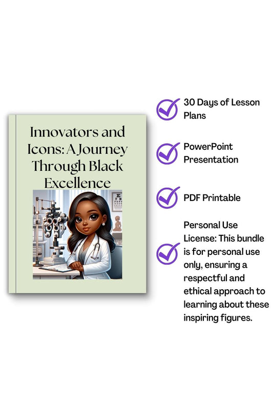 Innovators and Icons: A Journey Through Black Excellence – Lesson Plans for K-5