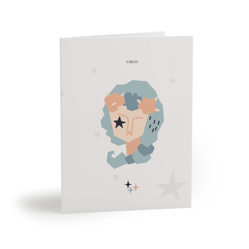 Virgo Zodiac Greeting Card (A2 Blank Card for Birthdays & Everyday Notes)
