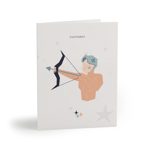 Sagittarius Zodiac Greeting Card (A2 Blank Card for Birthdays & Everyday Notes)