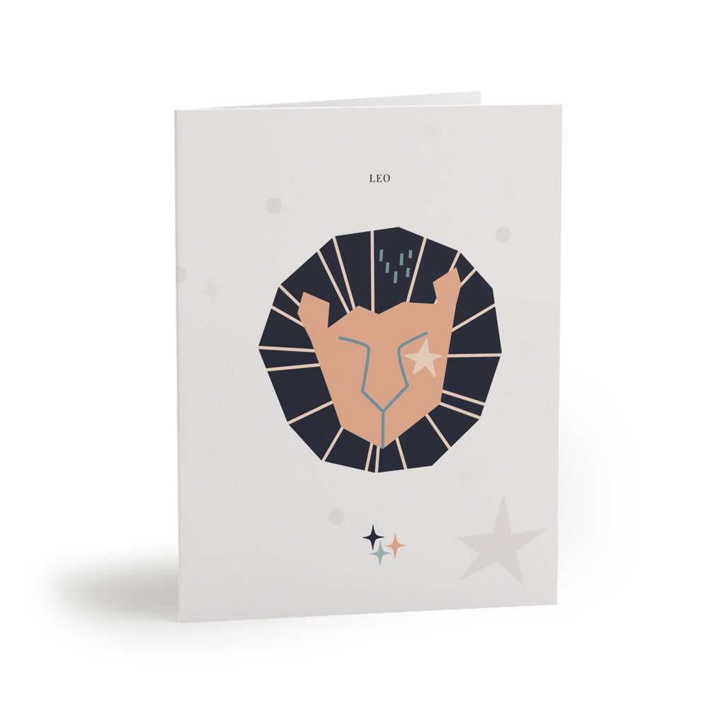 Leo Zodiac Greeting Card (A2 Blank Card for Birthdays & Everyday Notes)