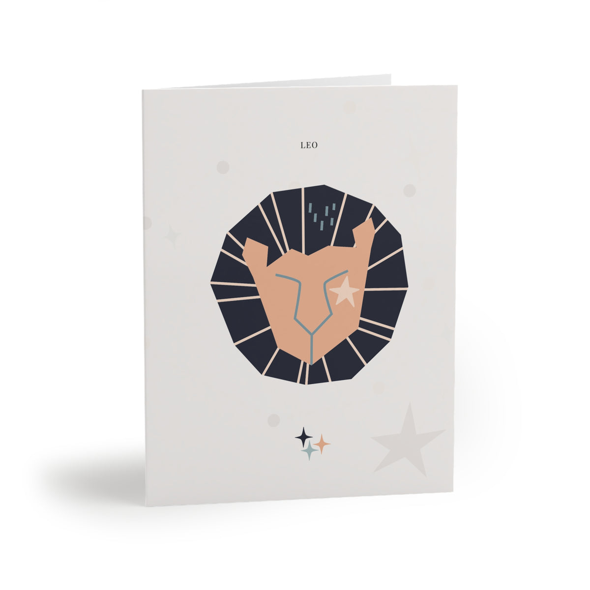 Leo Zodiac Greeting Card (A2 Blank Card for Birthdays & Everyday Notes)
