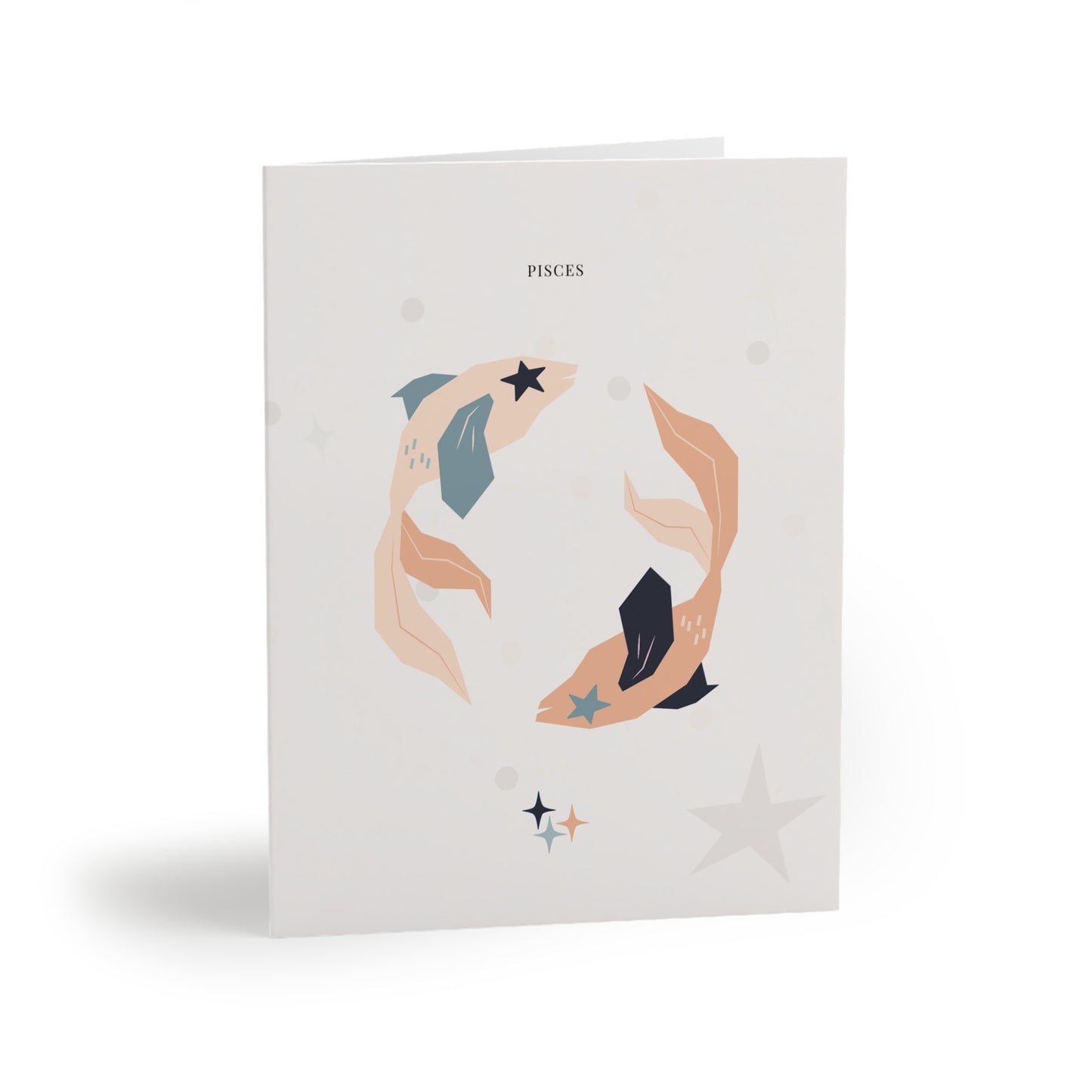 Pisces Zodiac Greeting Card (A2 Blank Card for Birthdays & Everyday Notes)