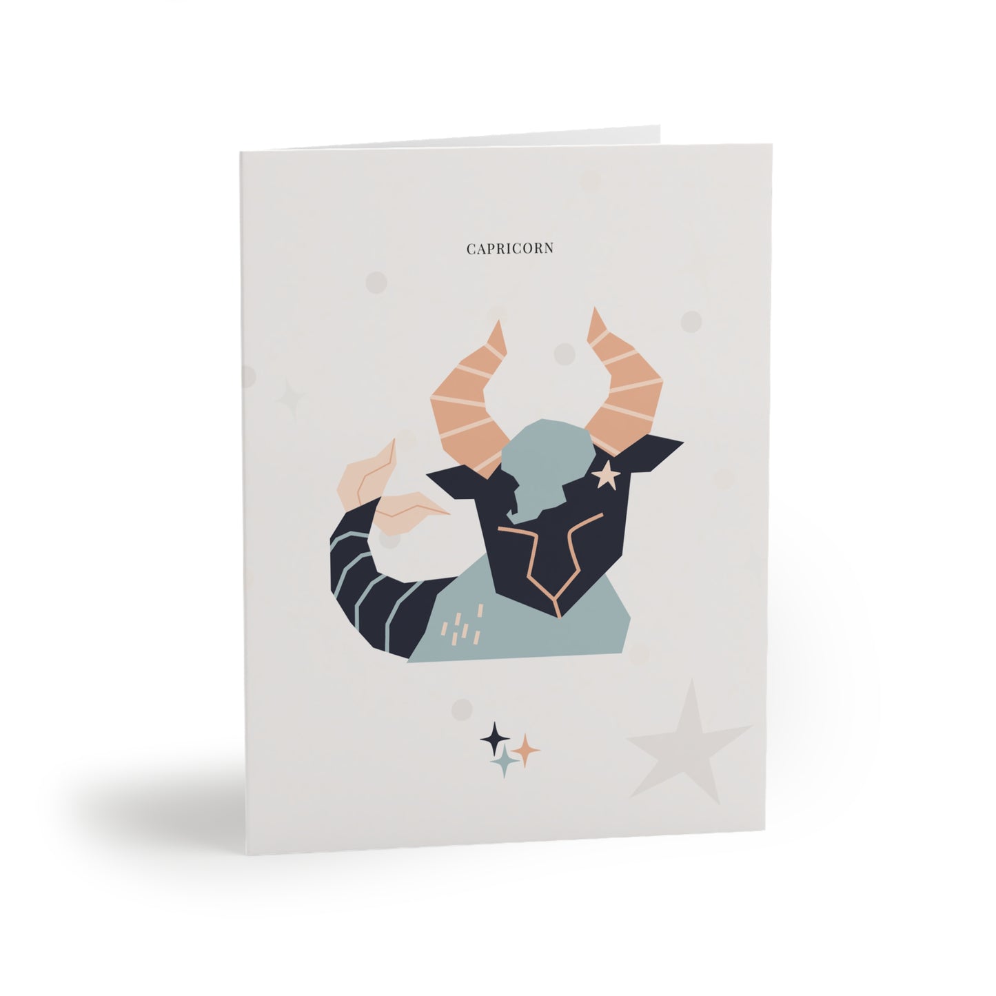 Capricorn Zodiac Greeting Card (A2 Blank Card for Birthdays & Everyday Notes)