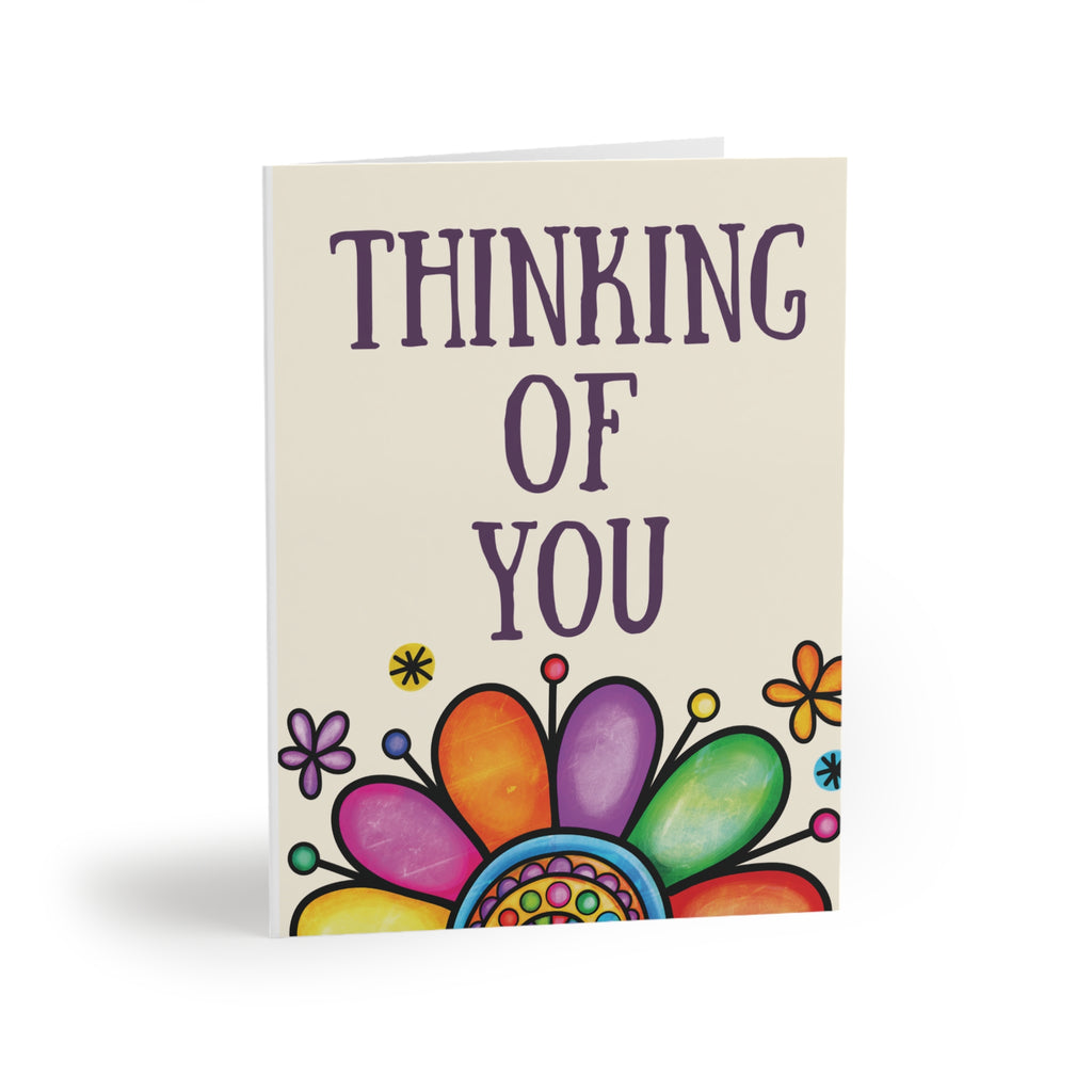 Thinking of You blank inside floral greeting card from the Joyful Blooms Collection