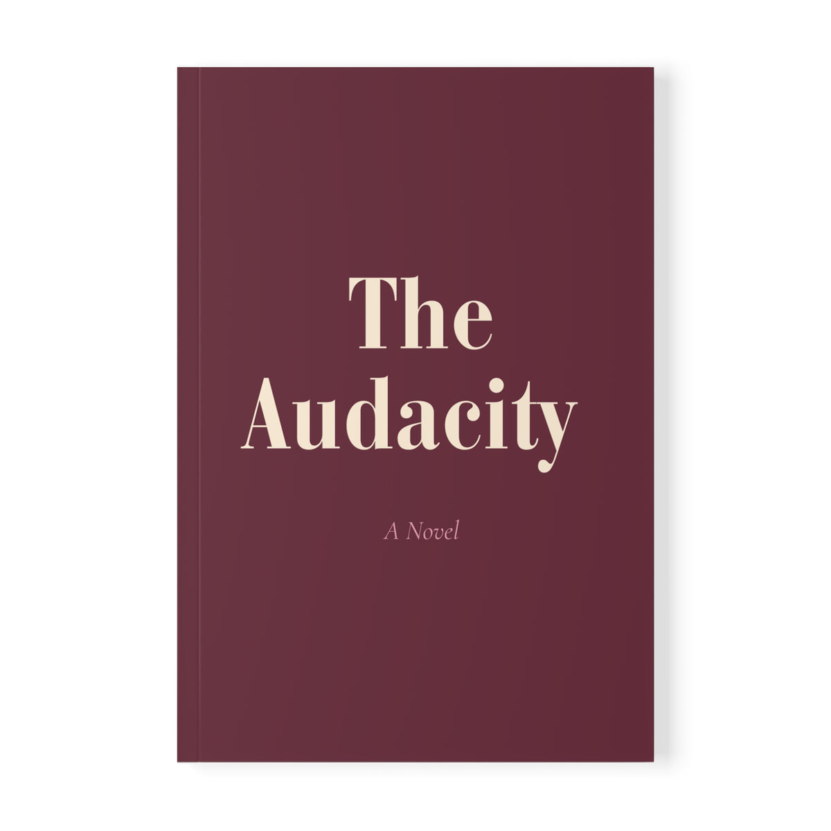 The Audacity: A Novel | Funny Lined Journal