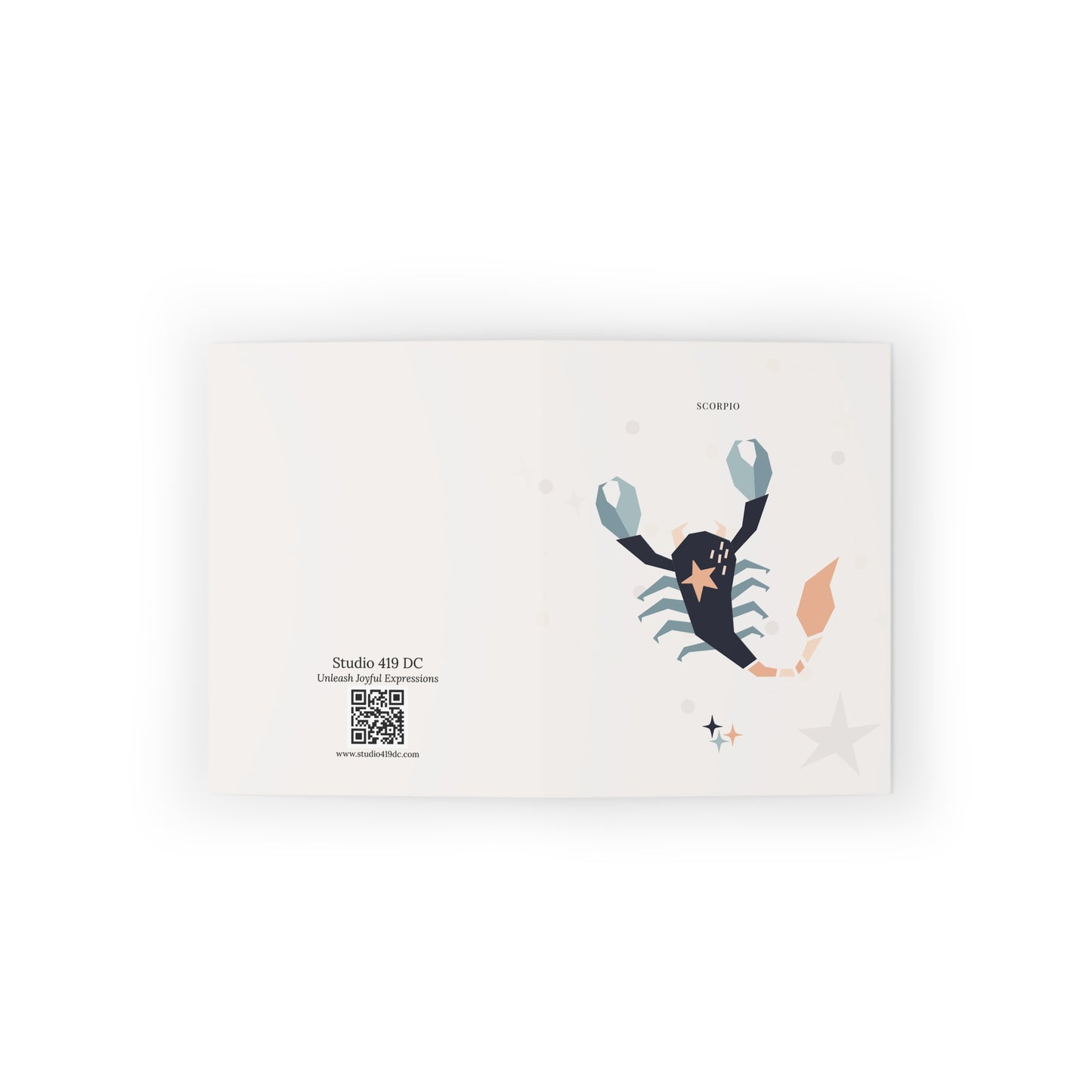 Scorpio Zodiac Greeting Card (A2 Blank Card for Birthdays & Everyday Notes)