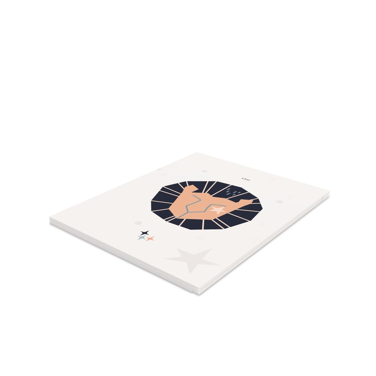 Leo Zodiac Greeting Card (A2 Blank Card for Birthdays & Everyday Notes)