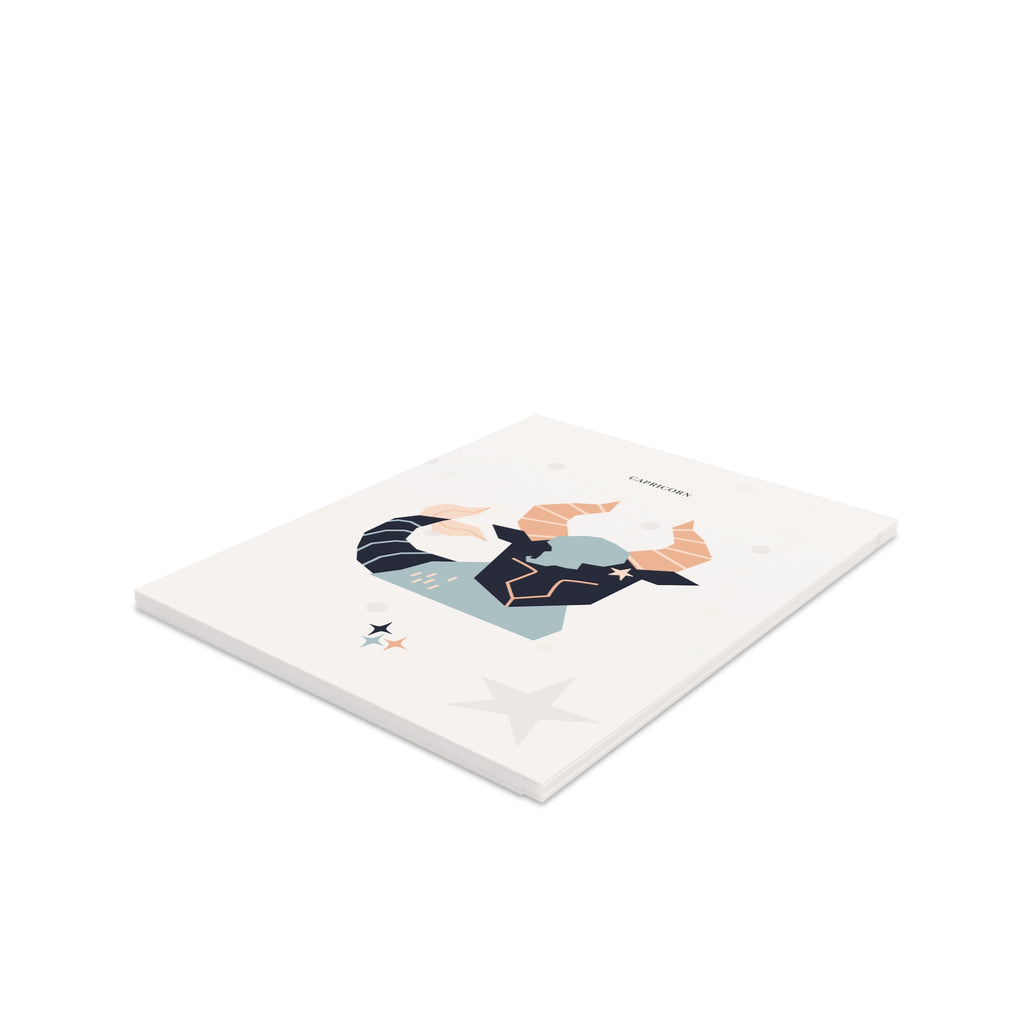 Capricorn Zodiac Greeting Card (A2 Blank Card for Birthdays & Everyday Notes)
