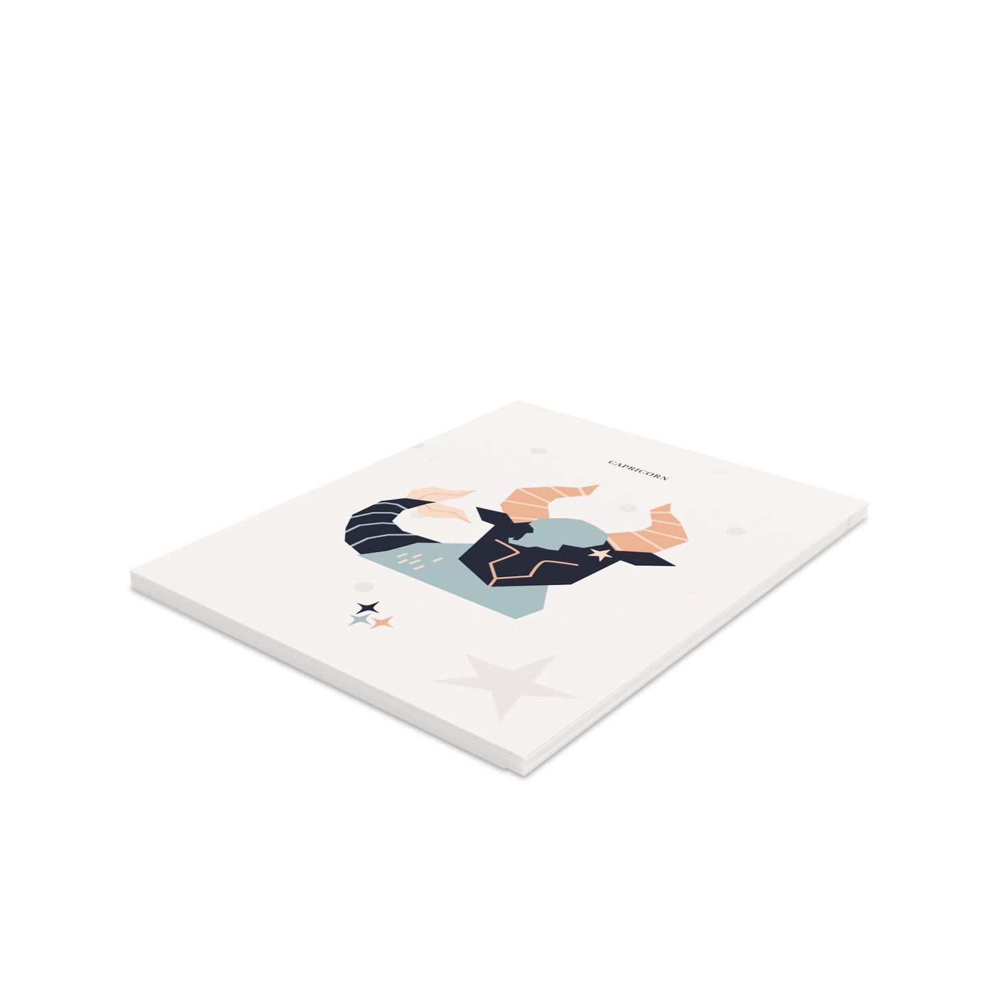 Capricorn Zodiac Greeting Card (A2 Blank Card for Birthdays & Everyday Notes)