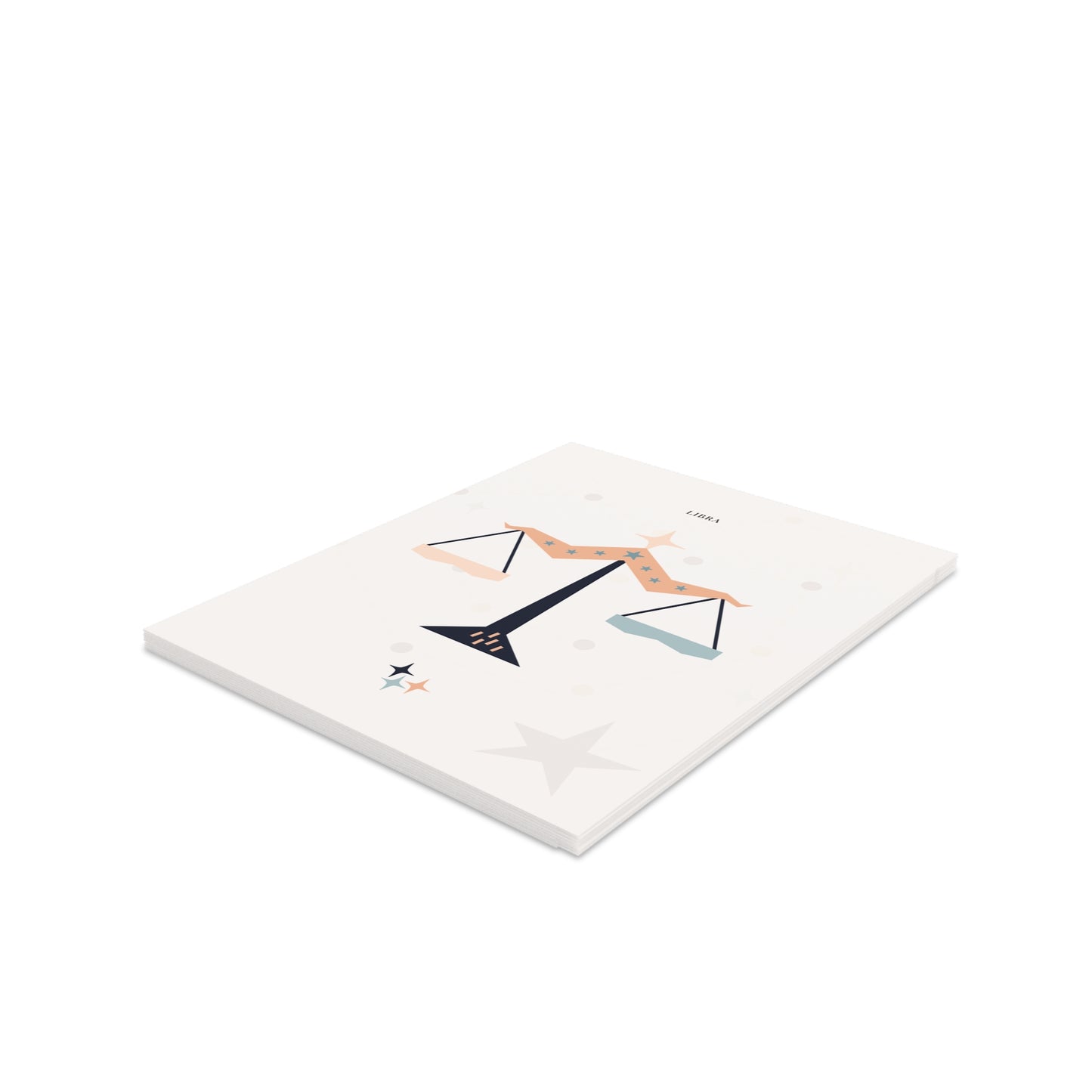 Libra Zodiac Greeting Card (A2 Blank Card for Birthdays & Everyday Notes)