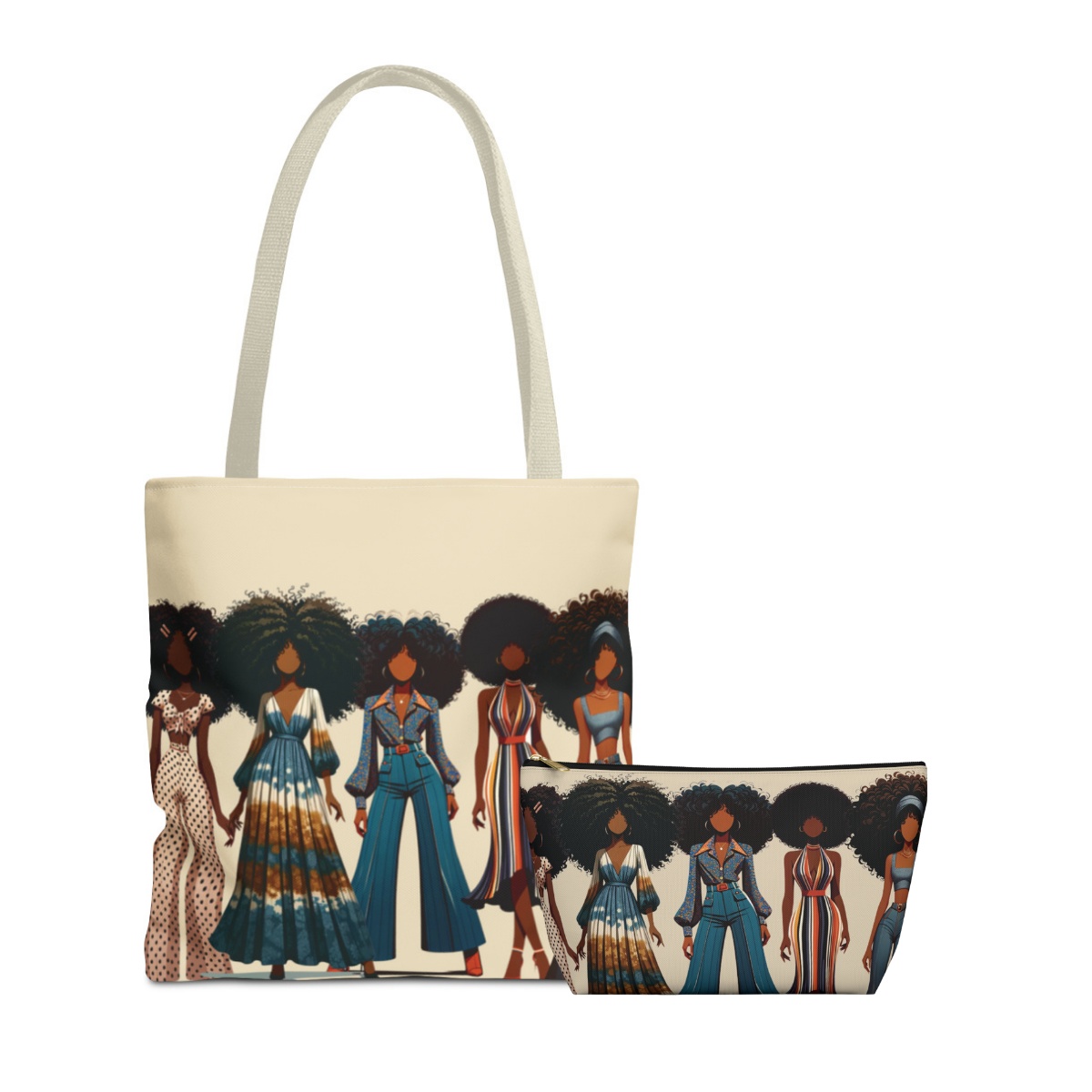Retro Rhapsody Tote & Pouch Set (Everyday Style & Go Set)