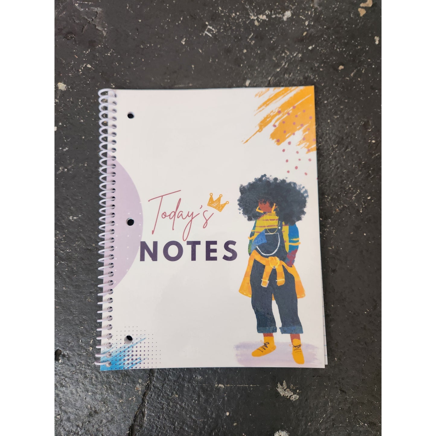 JJ Wide Ruled Spiral Notebook
