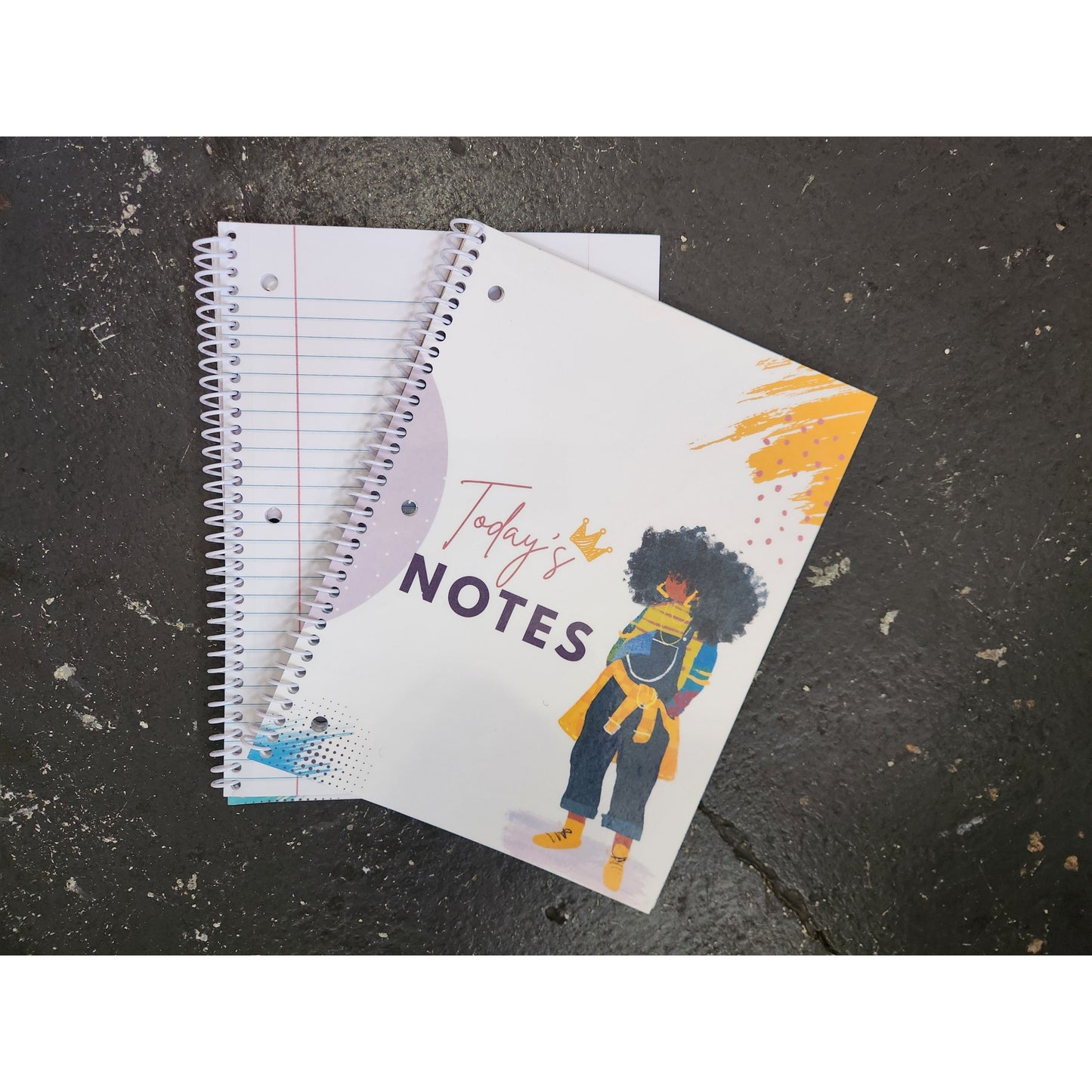 JJ Wide Ruled Spiral Notebook