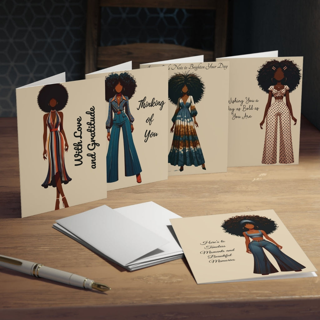 Retro Rhapsody Greeting Cards – 6 pack