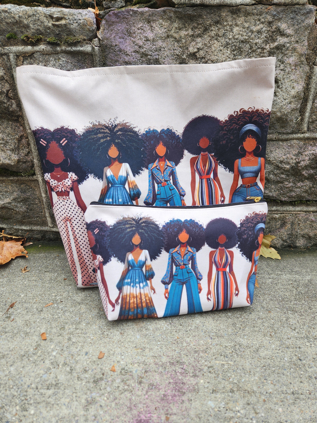 Retro Rhapsody Tote & Pouch Set (Everyday Style & Go Set)