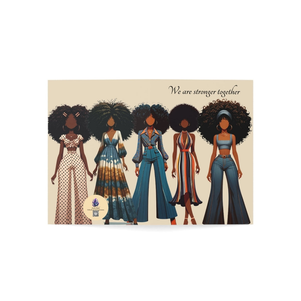 Retro Rhapsody Greeting Cards – 6 pack