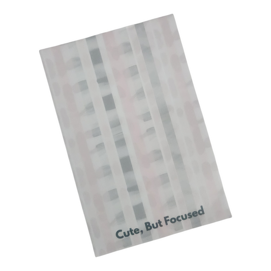 Cute, But Focused 4×6 Notepad